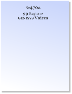 99 Register GENISYS Voices G470a