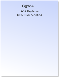 101 Register GENISYS Voices G570a